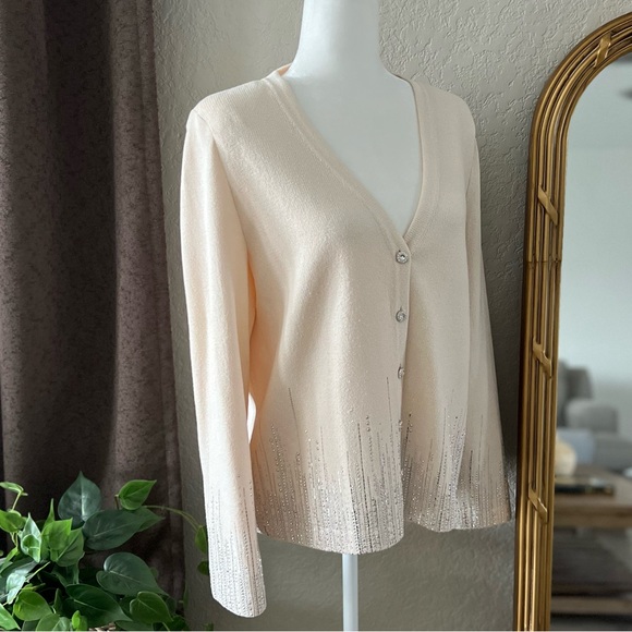 St John Evening Crystal Embellished Cardigan - Picture 8 of 15